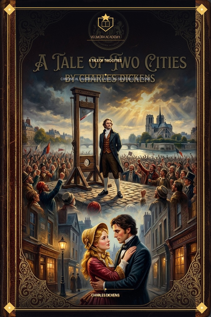 Bìa tác phẩm A Tale of Two Cities